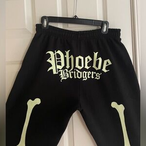 Phoebe Bridgers Punisher Skeleton Black Sweatpants